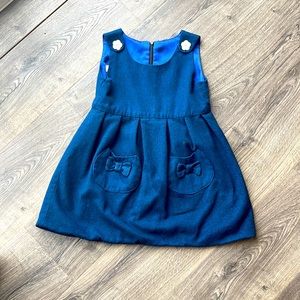 Fox and Heron 6t Adorable denim dress with Satin lining.